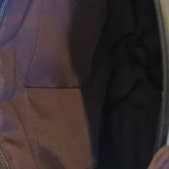 Satchel Crossbody Bag Leather Look Casual Shoulder Handbag Taupe/Brown Medium - Picture 7 of 14